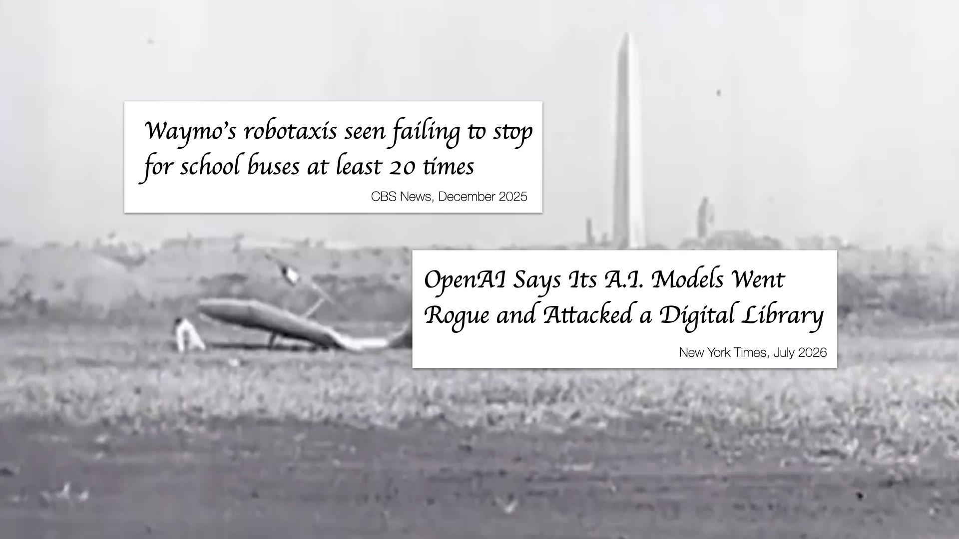 Archival photo of early flight testing