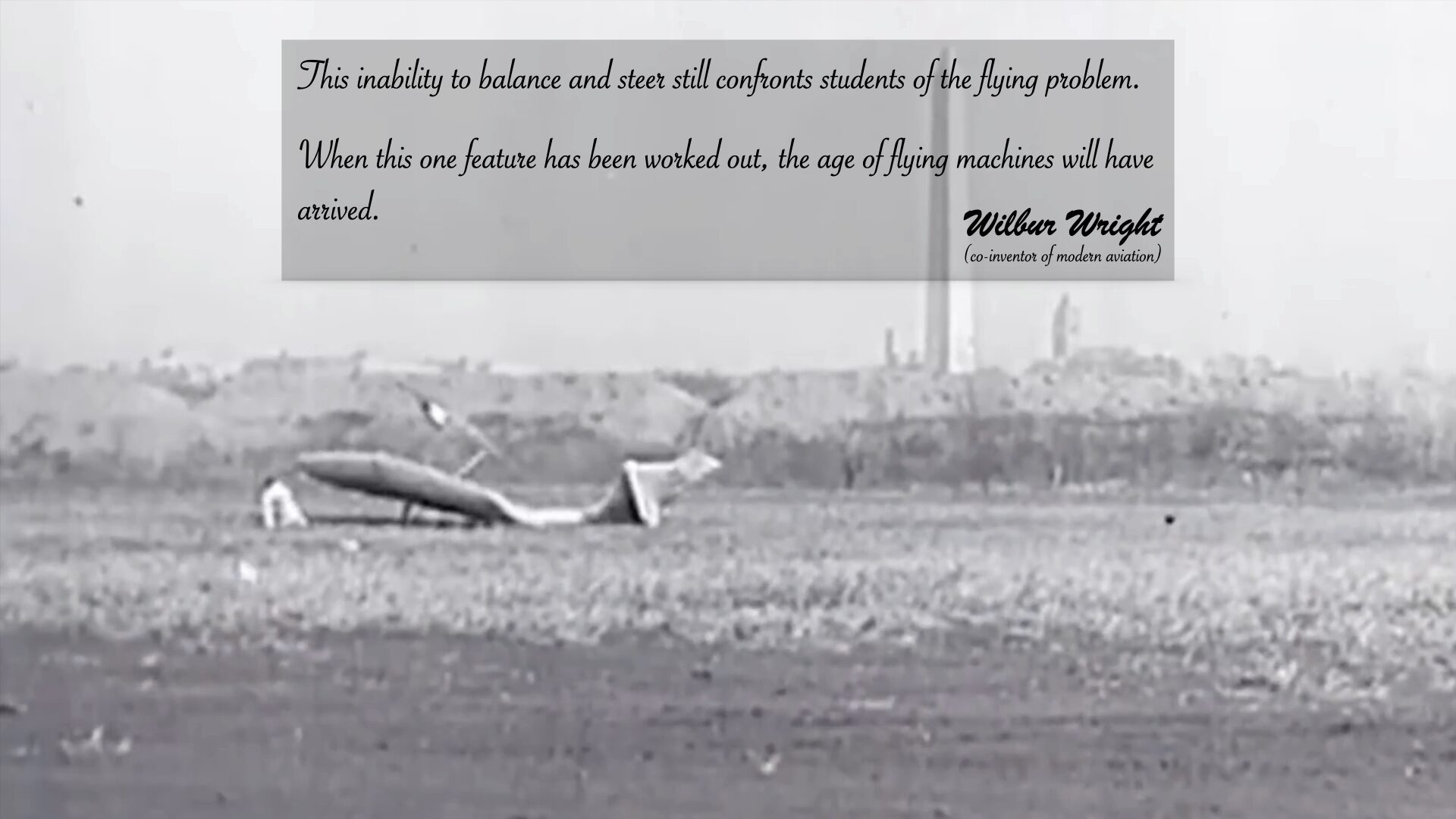 Archival photo of early flight testing
